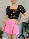 Midnight Disco Velvet Crop Top
