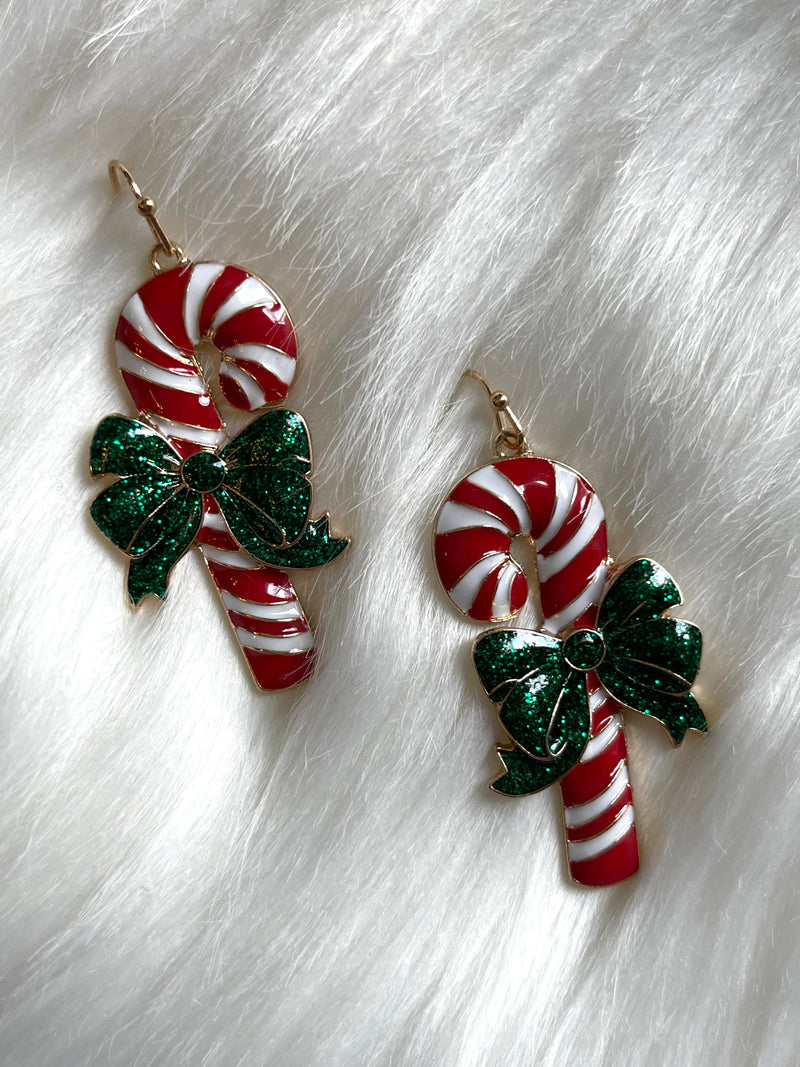 Candy Cane Earring