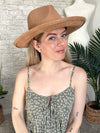 Noelle Wide Brim Hat Camel