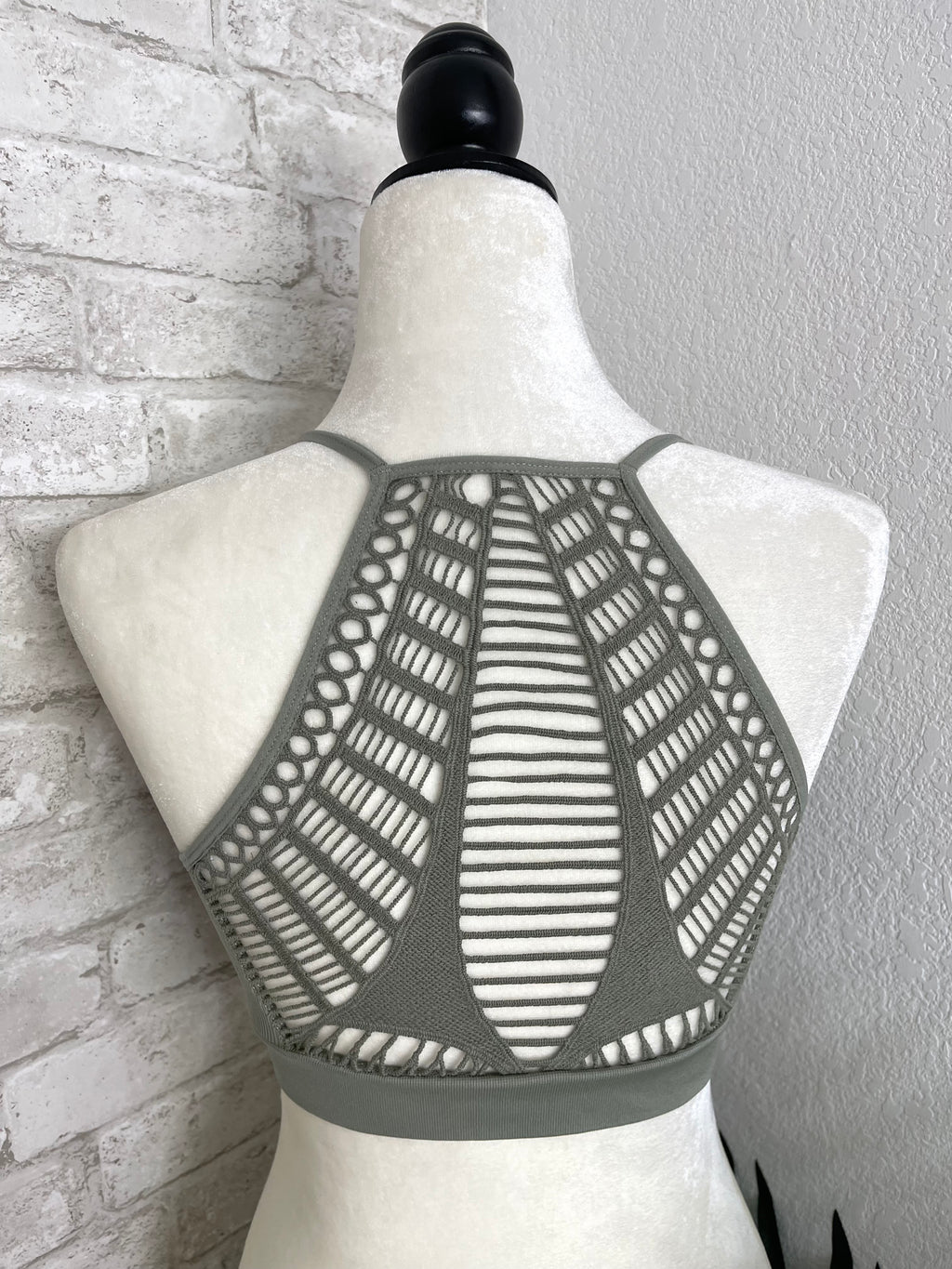 Crochet Racerback Bralette Sage