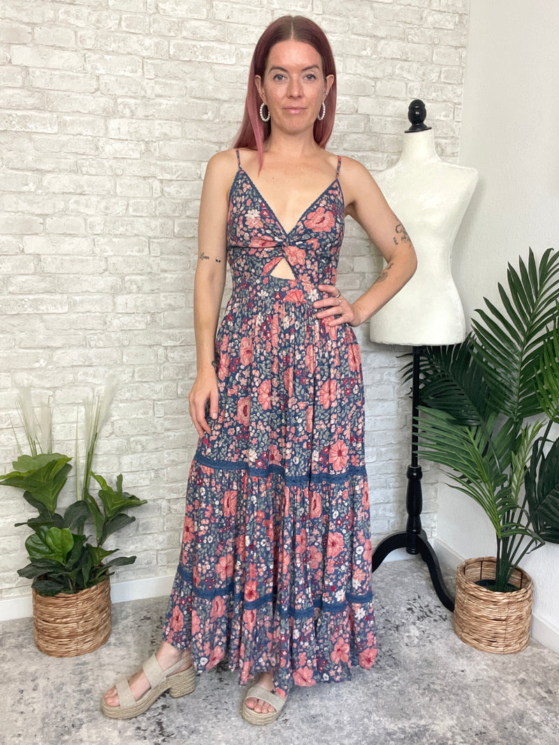 Mason Twist Maxi Blue/Ginger Floral Combo