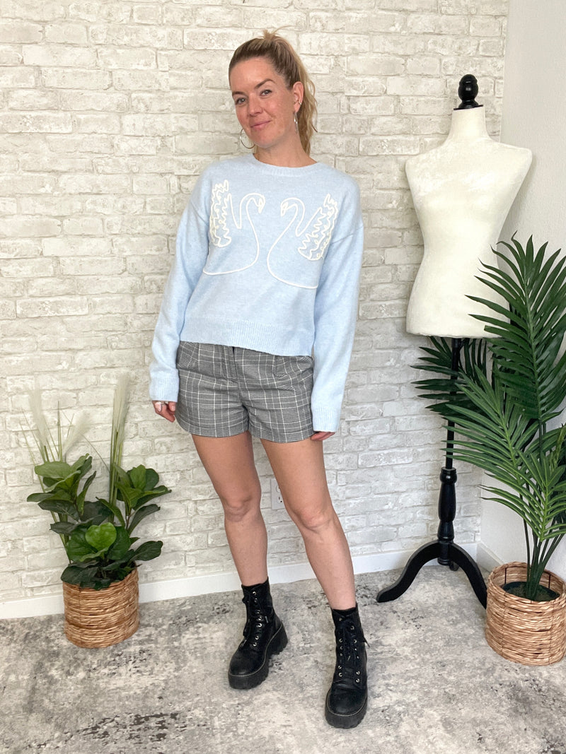 Deux Swan Sweater Blue
