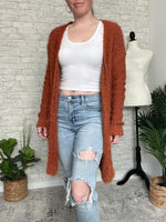 Rosetta Ginger Fuzzy Cardigan