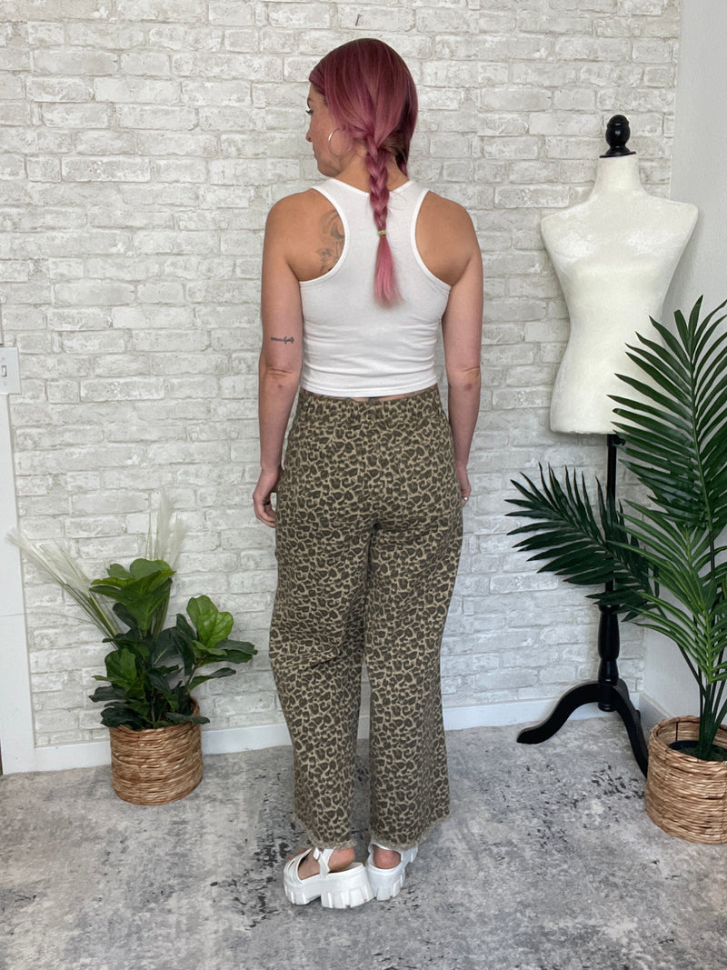 Vivienne Retro Cheetah Jeans Mocha