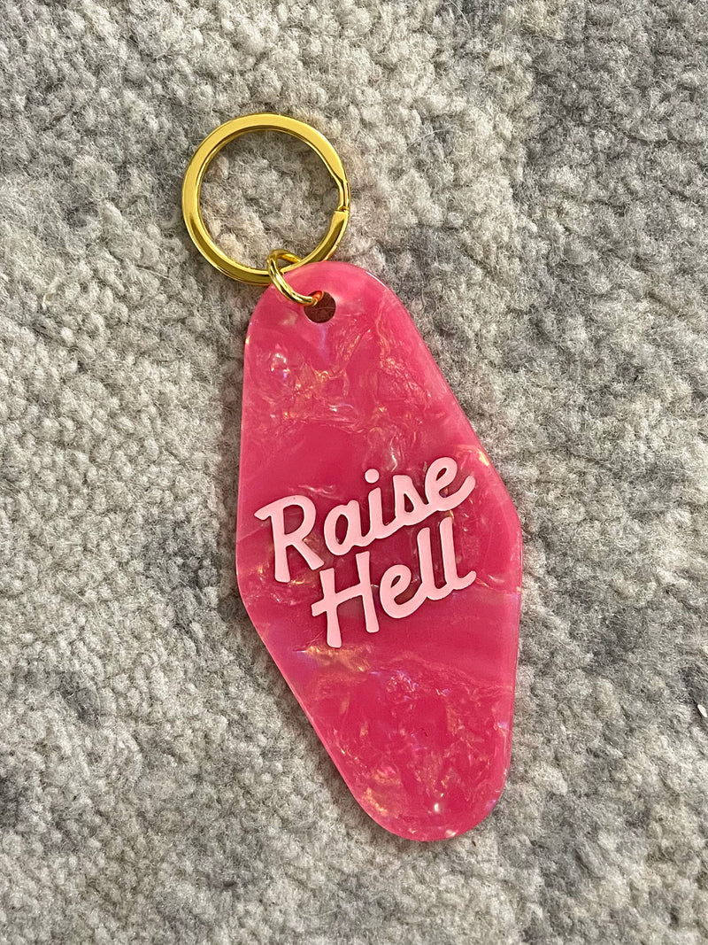 Raise Hell Motel Keychain