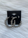 Rhinestone Beaded Hoops