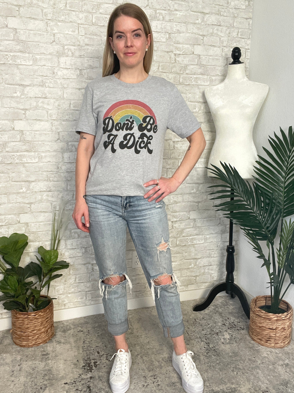 Don't Be A Dick Rainbow T-Shirt