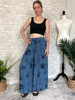 Lisbon Bella Blue Wide-Leg Pants