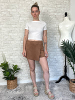 Holly Faux Suede Skort