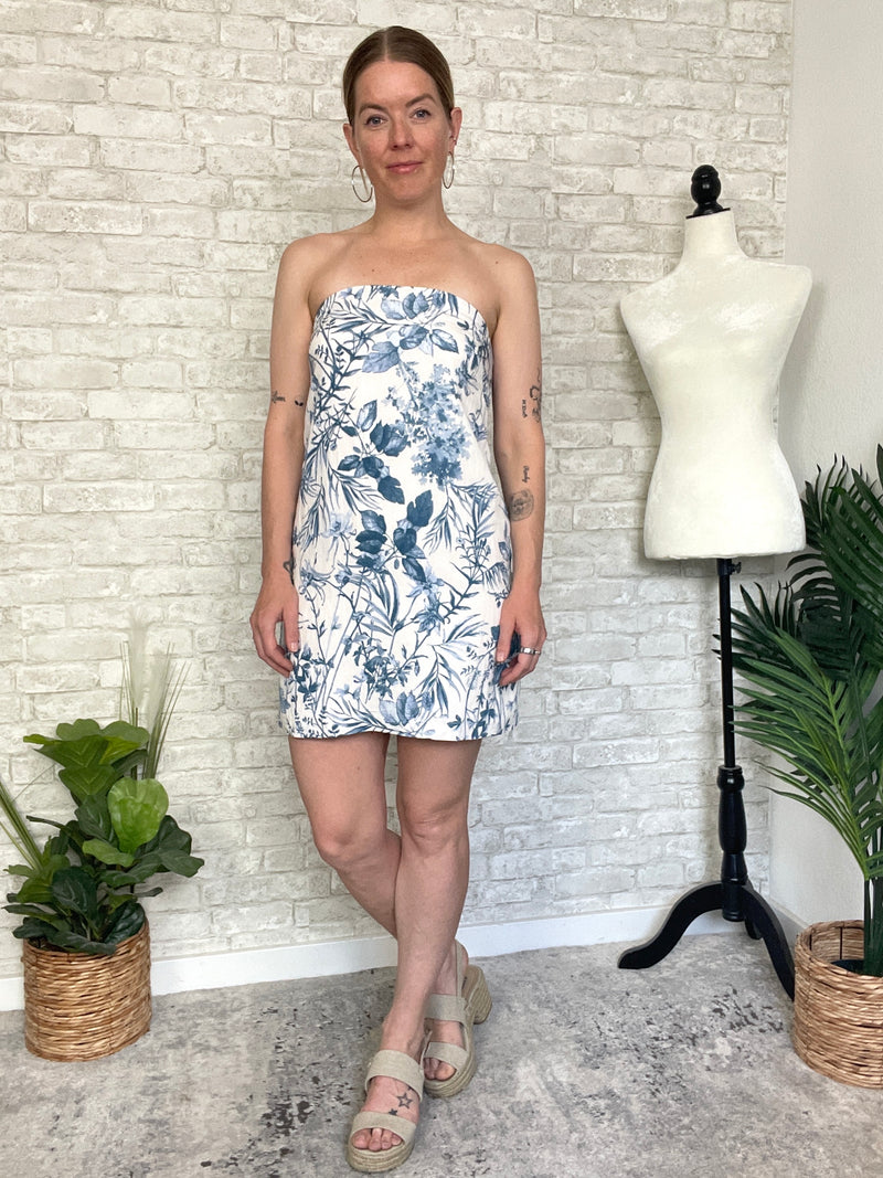 Chinette Blue+White Dress
