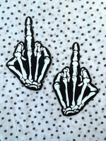 Skeleton Middle Finger Pasties