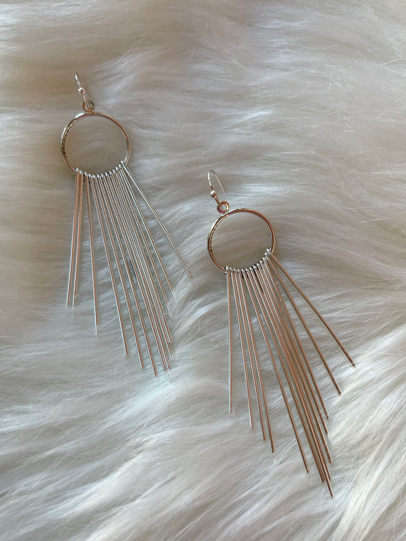 Mel Chandelier Dangle Earring Silver