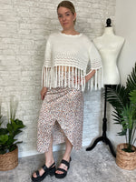 Josephine Tassel Top Cream
