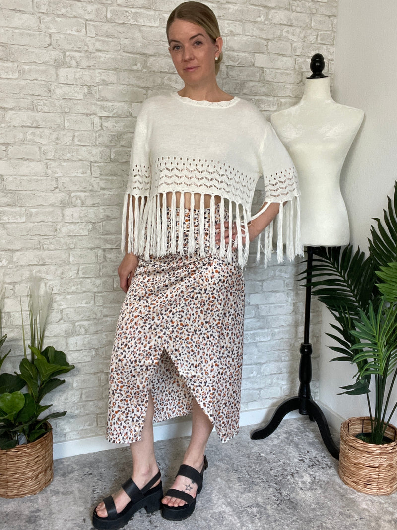 Josephine Tassel Top Cream