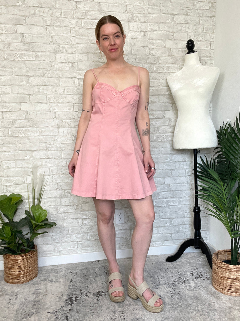 Solero Pink Denim Dress