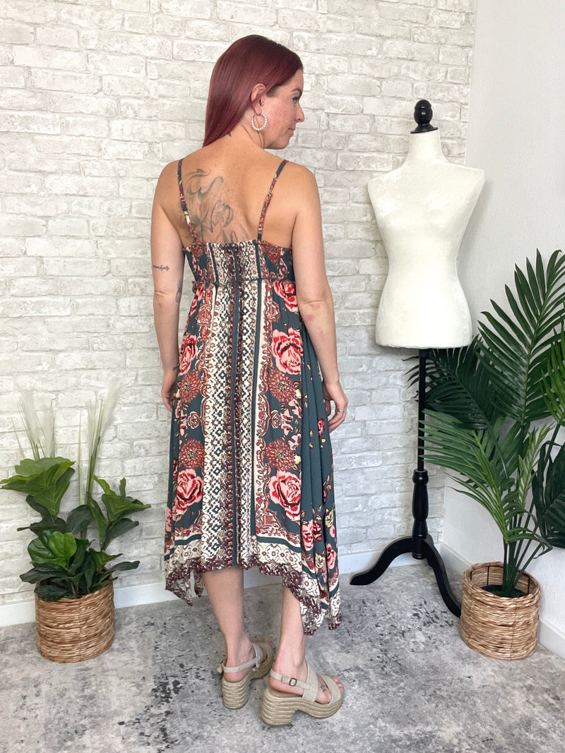 Penny Teal Hanky Dress