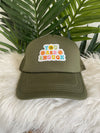 You Are Enough Trucker Hat - Olive Green