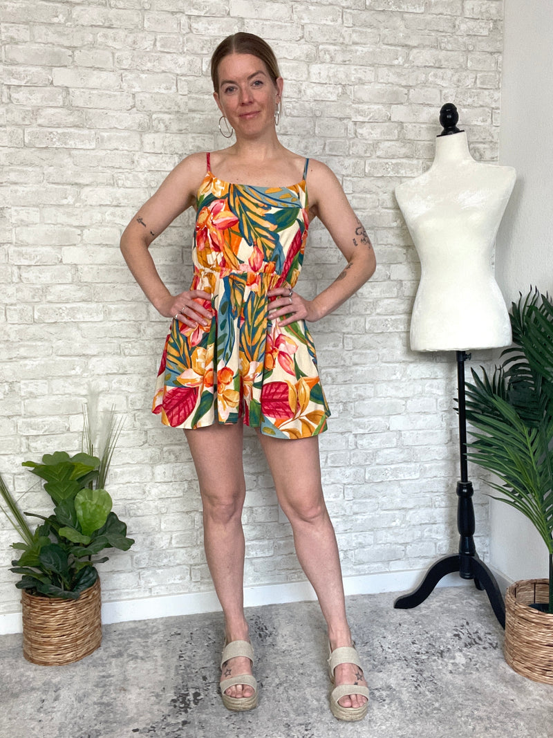 Mead Jungle Print Romper