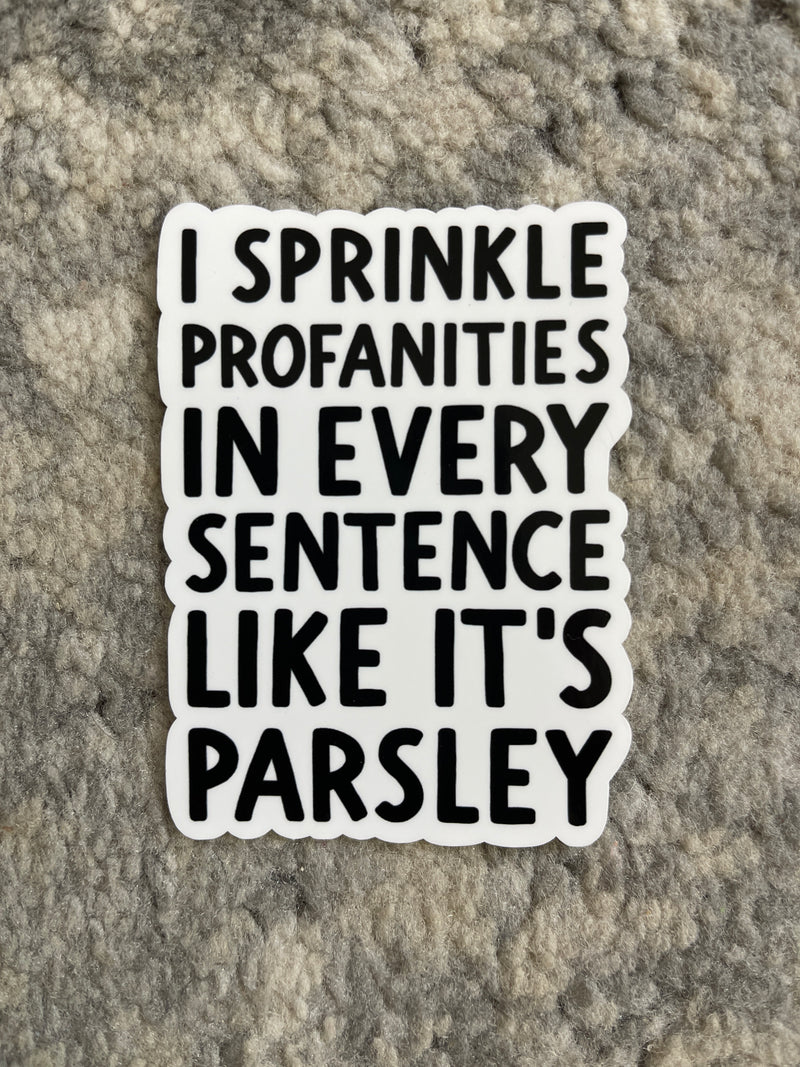 Sprinkle Profanities Sticker