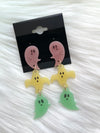 Rainbow Glow In The Dark Ghosty Earrings