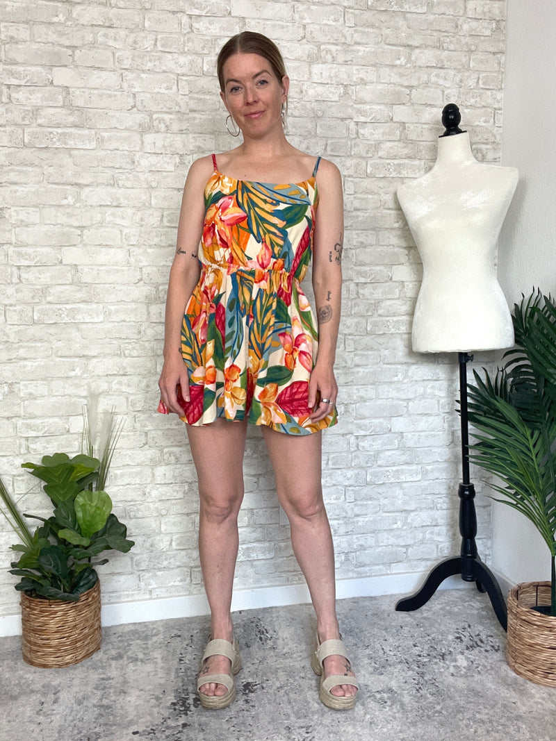 Mead Jungle Print Romper