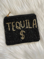 Tequila $ Seed Bead Coin Bag