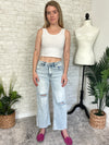 Britney Wide Leg Distressed Jeans