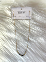 Fuck Off *Morse Code* Necklace