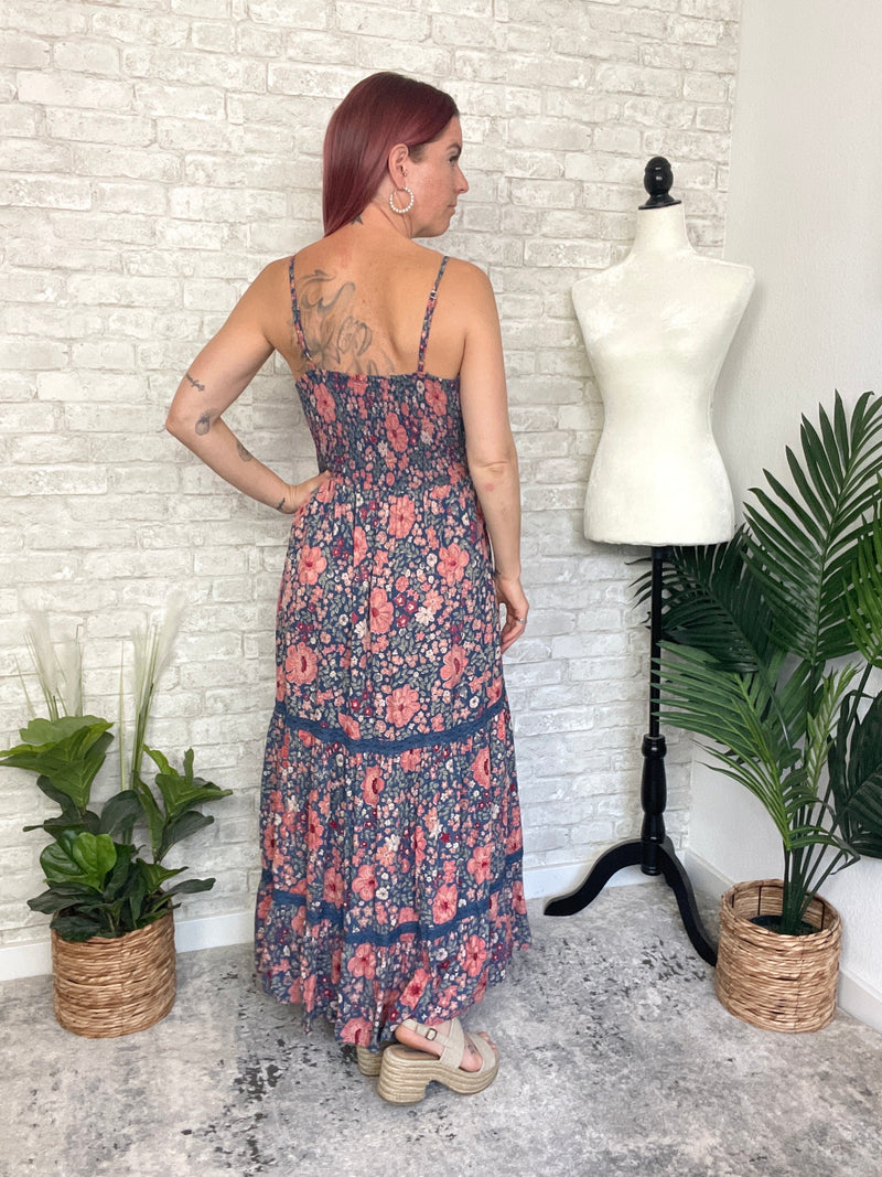 Mason Twist Maxi Blue/Ginger Floral Combo