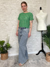 Druna Wide Leg Jeans W/ Tie