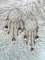 Dangling Mushroom Hoops