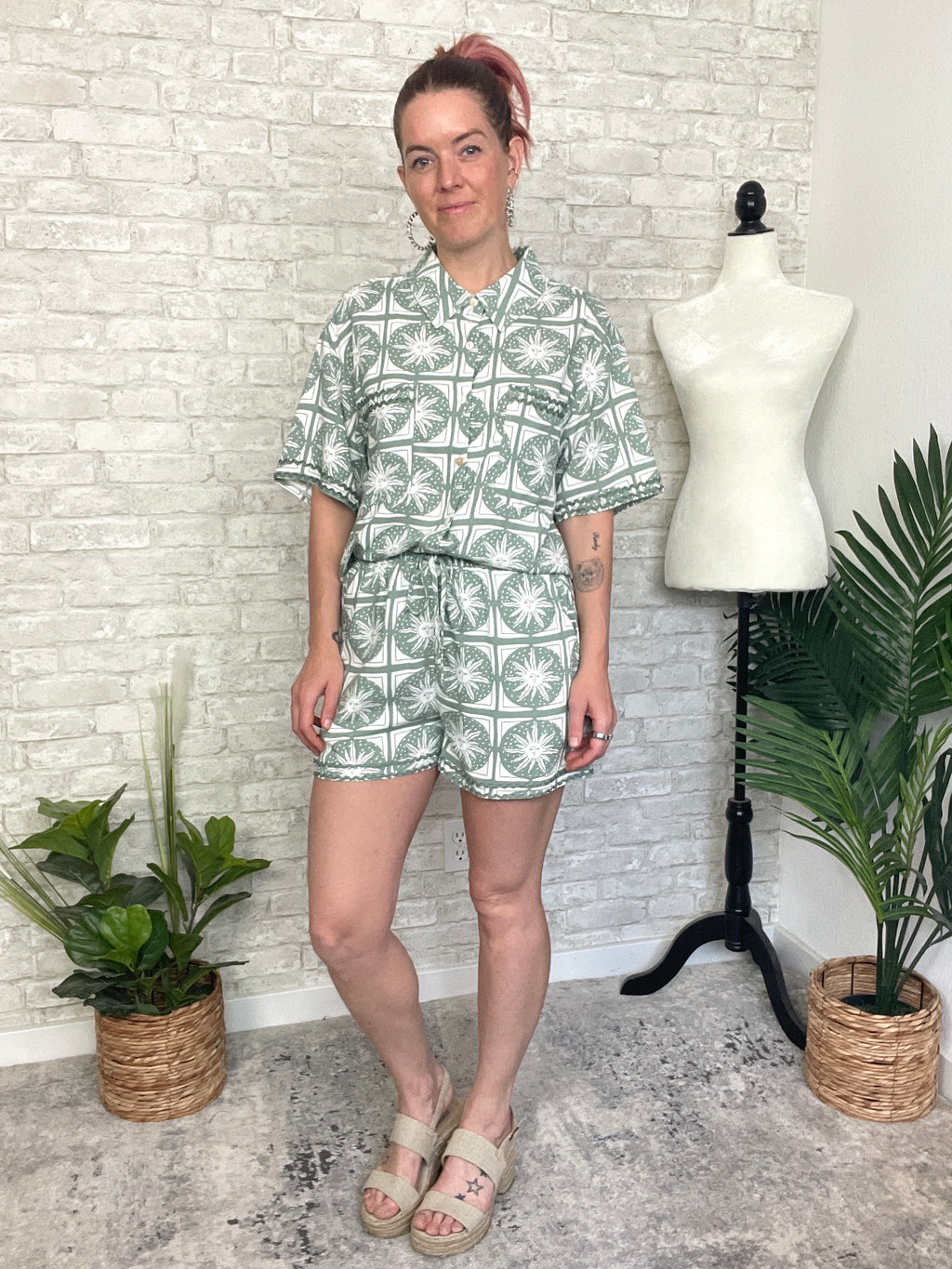 Sol Print Set - Sage