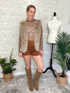 Rochelle Fuzzy Vest Taupe