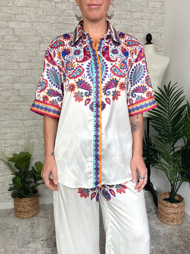Paisley Goddess Set Top