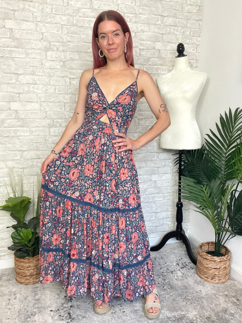Mason Twist Maxi Blue/Ginger Floral Combo