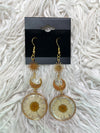 Pressed Flower Daisy Earring
