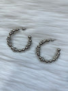 Rhinestone Beaded Hoops