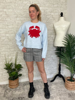 Pinchy Crab Sweater Blue