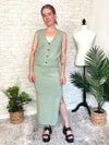 Christine Sage Sweater Set - Skirt