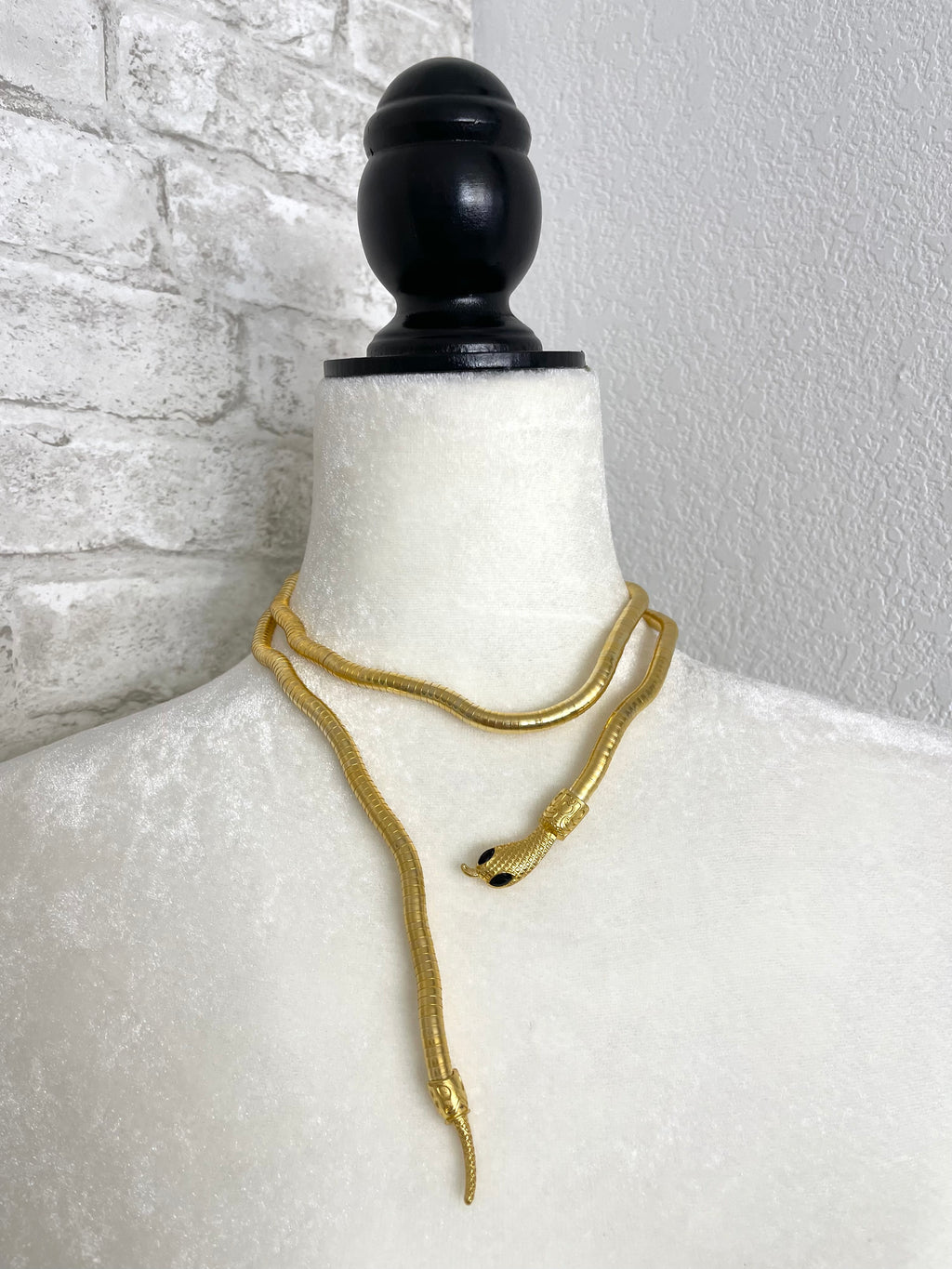 Bendable Wrapped Snake - Necklace/Bracelet Gold