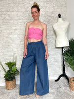Lucela Super Wide Leg Dark Denim