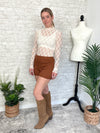 Ophelia Lace Fitted Top Cream