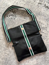 Cherie Crossbody Bag Black + Green