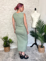 Christine Sage Sweater Set - Skirt