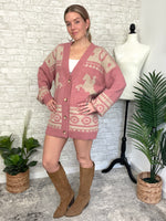 Holly Western Cardigan Pink