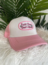 Fuck Your Bad Vibes Trucker Hat - Pink