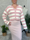 Devon Sweater Set - Cardigan Pink