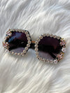 Vintage Vixen Rhinestone Sunnies Black