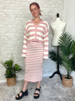 Devon Sweater Set - Cardigan Pink