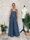 Fena Checker Wide-Leg Overall